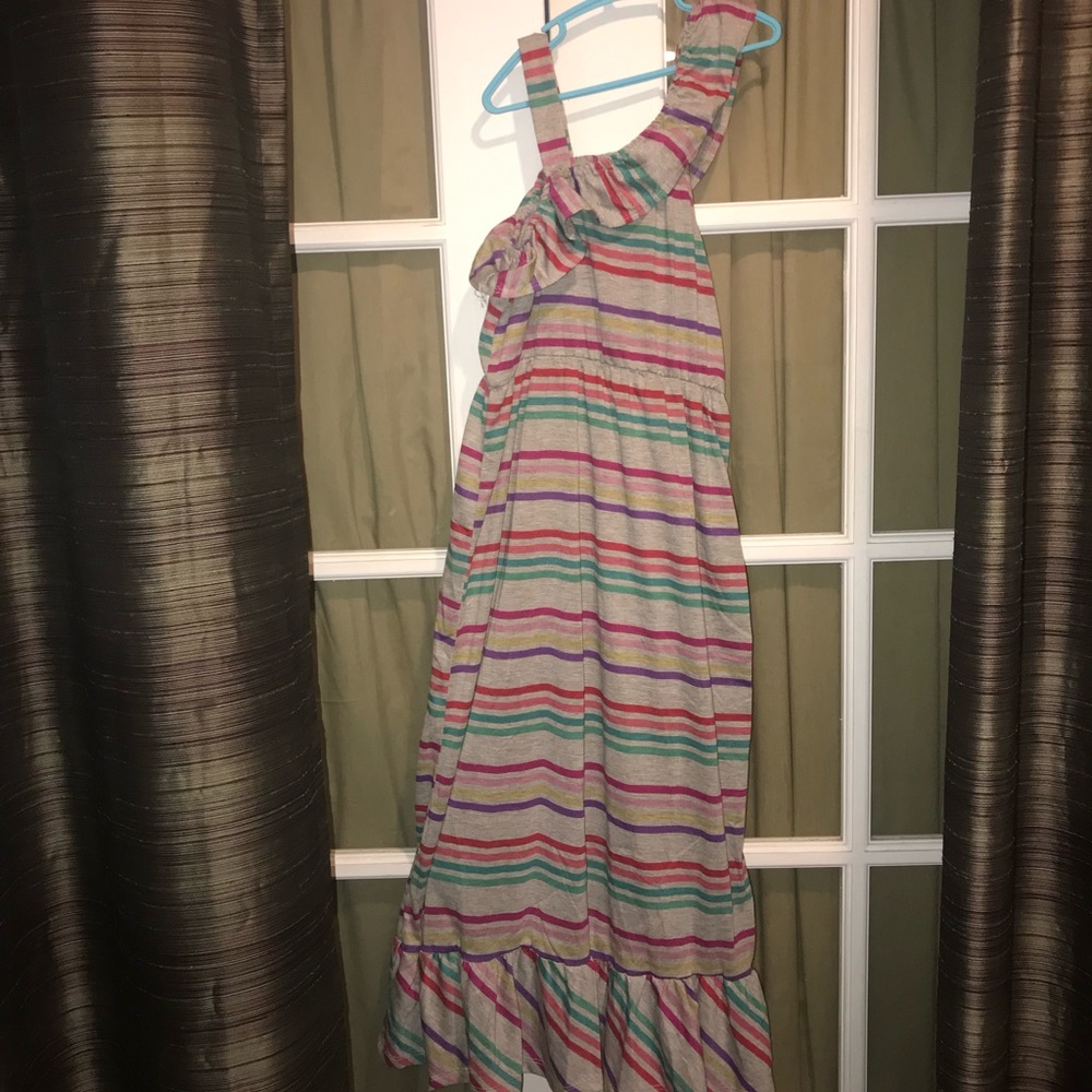 one step up M(10/12) ruffle maxi dress